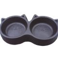 Cat Shaped - Double Food Bowl. 