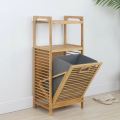 Bamboo Laundry Basket. 
