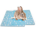 Yfashion Plastic Pet  Foot  Mat For Rabbit uinea  nchilla Foot Pad Soleplate For Pets color:blue specification:Rabbit foot pad 34*25cm. 