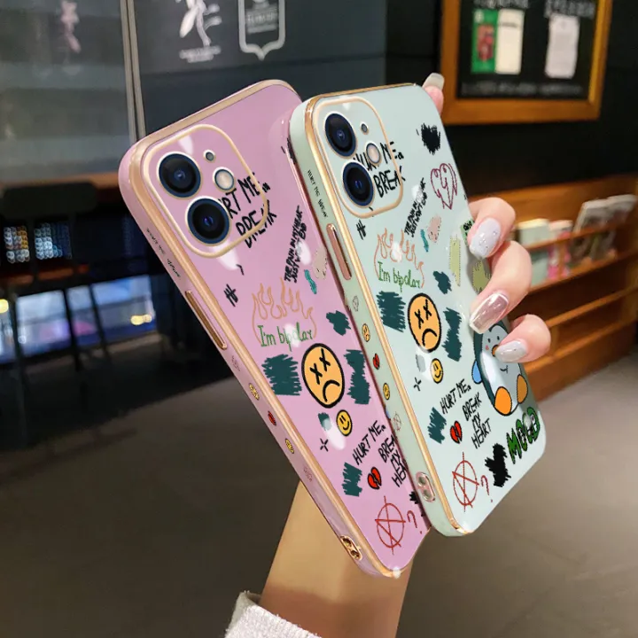 YIWESAN%20For%20iPhone%207%20Case%20Plating%20Side%20Edge%20Square%20New%20Design%20Cartoon%20Penguin%20Phone%20Cases%20Pattern%20Silicone%20Casing%20Full%20Back%20Cover%20Camera%20Protect%20Shockproof%20Softcase%20-%20Image%206