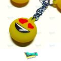 Emoji Face Keychain Key Holder Key Rings For Girls School Bags, Bikes & Cars 3 Emoji Faces in One Key Chain. 