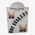 Pack of 10 - Adjustable Finger Rings For Girls - Golden Black and Silver Colour - Attractive Ring. 