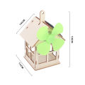 Solar Power Toy Kid-safe Teamwork Ability Wood Educational Projects Solar Kit for Family. 