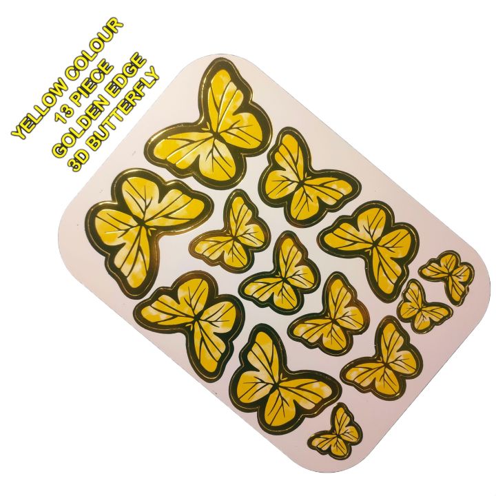 Butterfly Cake Toppers Happy Birthday Cake Toppers Handmade Painted...