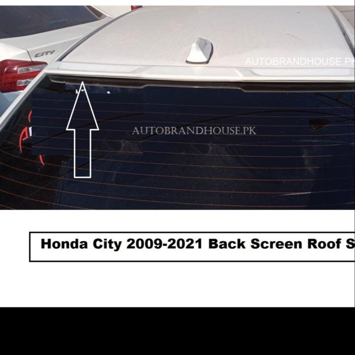 Honda City 2009-2021 Back Screen Roof Spoiler (White)