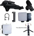 Vloging Video Making AY49 for Smartphone and Camera Vlogging Video Making Kit RGB Studio Kits Video Recording Photography Suit with Microphone LED Fill Light Mini Tripod Kit With Remote. 