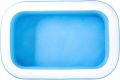 BESTWAY 54006 Family Rectangular Inflatable Pool, 8'7" x 69" x 20", Blue/White. 