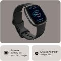 Fitbit Versa 4 Fitness Smartwatch with Daily Readiness, GPS, 24/7 Heart Rate, 40+ Exercise Modes, Sleep Tracking and more, Black/Graphite, One Size (S & L Bands Included). 