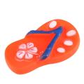Puppy Cute Sandals Shape Vinyl Flip Flops Dog Cat Pet Squeaky Chewing Sound Toy. 