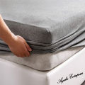 Stretch Jersey Fitted Sheet/bed sheets Premium Cotton Bed Sheet Set (Single/Double/King Size). 