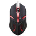 Qin Original Design x1 Wired Game 4 Button Mouse Office Laptop Desktop Computer USB Colorful Luminous Mouse. 