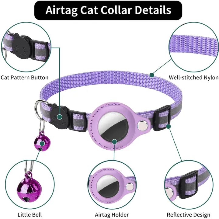 Pet%20GPS%20Accessories%20Anti-Lost%20Cat%20Collar%20Apple%20Airtag%20Tracker%20Protective%20Case%20With%20Bell%20Reflective%20Cat%20Necklace%20Kitten%20tool%20-%20Image%203