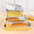 5/10Pcs Rectangular Tinfoil Tray Disposable Aluminum Foil Container Waterproof And Oil-proof Bakeware Set Without Lid For Grill Cooking Tool. 
