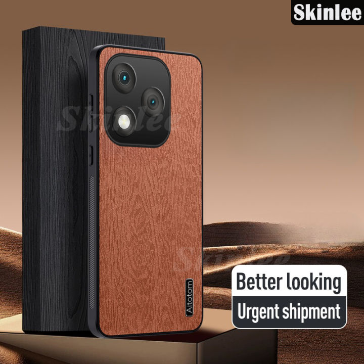 Phone case For Honor 400 Lite 5G Back cover Tree texture Leaves Design Cover For Honor 400 Lite Cover cases