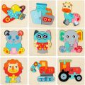 Wooden Animal 3D Puzzle Game for Toddlers 1 2 3 4 Years Old School Boys Girls Animal Jigsaw Toddler Puzzle Games Toddlers Developmental Montessori Learning Educational Preschool Toys Gift for Kids Children Puzzle Toys. 