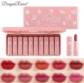 Dragon Ranee - 10PCS Cute Mini Matte Waterproof Lipstick With Case. 