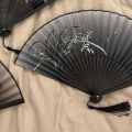 New Chinese style folding fan, ancient style, summer Hanfu female cheongsam dance fan, portable photo, Chinese style folding fan. 