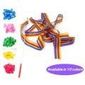 2M Twirling Rod Ballet Streamer Rhythmic Art Training Dance Ribbon Colorful Gym Ribbons Artistic Gymnastics Ribbon. 