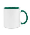 Green mug for print pictures for birthday wedding and many other functions. 