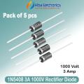 5pcs 1N5408 3A 1000V Rectifier Diode. 