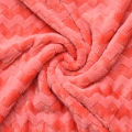 AC Blanket Double bed for Summer- Fleece Winter King Size Blankets- Self Printed Zigzag Design. 