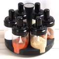 Rotating Spice Rack 6 Bottles Seasoning Box Set. 