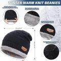 Winter Woolen Cap for Men And Women With Neck Cover, Beanie Neck Warmer Cap Full Set, 2 Piece Garam Muffler Topi For Ladies, Winter Collection stylish skull, Thicken Hedging Balaclava Skullies. 
