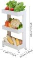 Multi-Purpose Utility Rolling Cart Trolley Organizer with Wheels. 