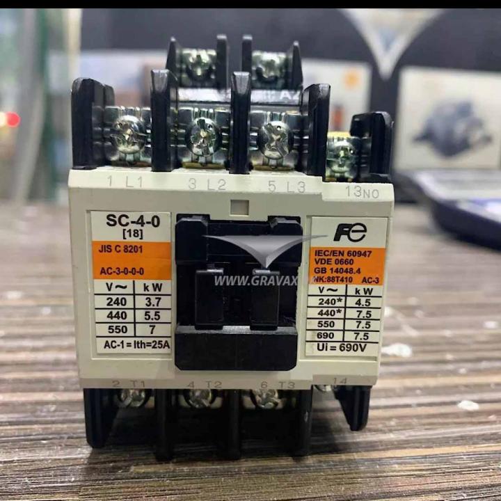 Fuji Electric magnet Contactor SC 4 0 25A 220v coil