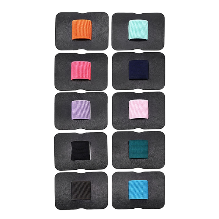 10Piece Elastic Pen Holder Pen Holder for Clipboard, Planner Pen Holder Random Color 6.5X5cm
