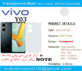 VIVO Y03 Full 360 Back Protection transparent matte  Sheet with Four Sides Vinyl Skin. 