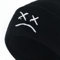 embroidery Lil Peep beanie cap xxxtentacion Sad boy face knitted hat for winter hip hop beanies fashion ski hats unisex. 