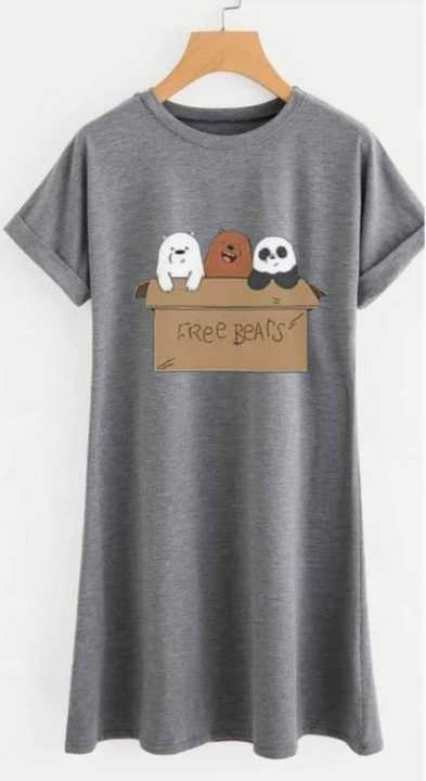 Printed Long T shirts For Girls & women's Cotton Jersey fabric Summer wear