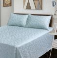 Jacquard Bedsheet Set - Bed Sheets with Pillowcase - DOUBLE/QUEEN BED (96 x 94 Inches). 