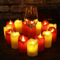CUANFEN 3pcs/lot Led Flameless Candle Plastic Simulated flame LED Birthday Candle Lights Christmas Wedding Party Home Decoration. 