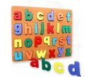 Wooden Alphabet-Puzzles – ABC Letters Sorting Board Blocks Montessori Educational Early Learning Toy Gift for Preschool. 