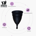 Menstrual Cup Black Color Large & Small Deepsea Life Sciences. 