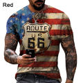 【ETOP】Men US Style Letter Printed T-Shirt Summer New Fashion Casual Slim Pullover Tops. 