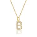 Initial Necklace For Women Gold Silver Color Letter Chain 26 A-Z English Alphabet Pendant Necklace Jewelry. 