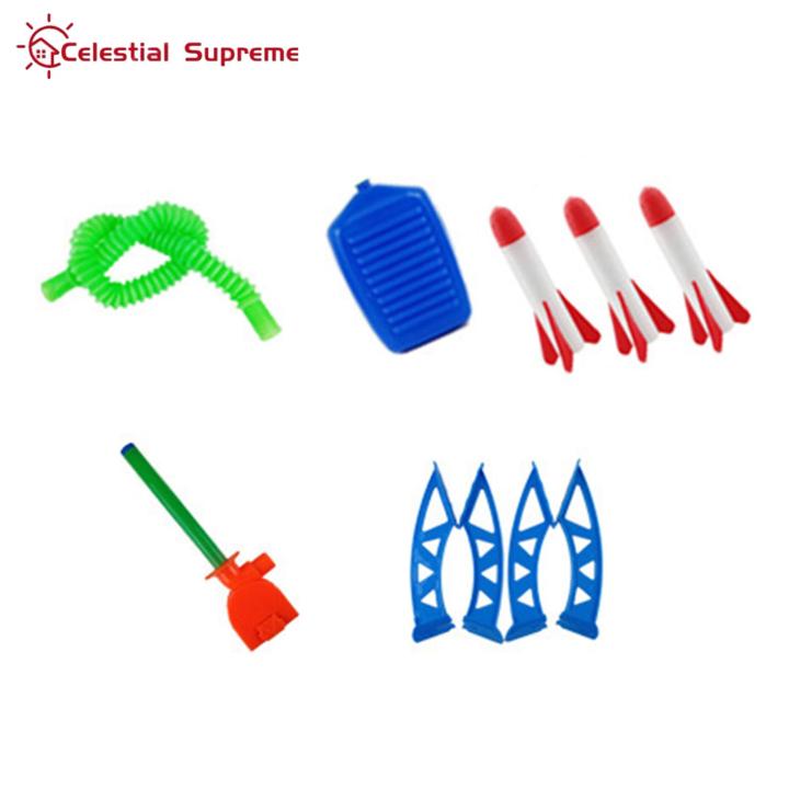 Outdoor Rocket Game Fun Outdoor Stomp Rocket Launcher Game for Kids Air Powered Toy for Boys Girls Perfect Gift for Toddlers Garden Yard Lawn Playtime Hands-on Rocket Launcher