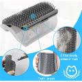 Cat Corner Brush Comb Massager for Cat Arch Plastic Scratcher Remove Hair Comb Grooming with Catnip Cat Self Cleaning Cat Supply. 