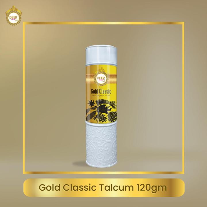 Deep Fresh Gold Classic Talcum Powder - 100 GM - Luxurious Freshness and Timeless Fragrance