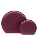 Semi-circular Jewelry box Sophisticated Brushed PU leather Pendant box Necklace box Bracelet for Storage Organization Gift Jewelry showcase Home decor. 