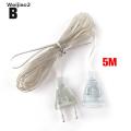 Weijiao2 Cable Plug Transparent Led light string Extension Standard Power Extension Cord MY. 
