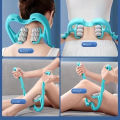 neck and shoulder massager 6 wheel neck Massager neck massager  neck roller massager Clip Neck Massage Artifact 6 Wheel Neck Kneading Massager Manual Multifunctional Home Use Fatigue Relief. 