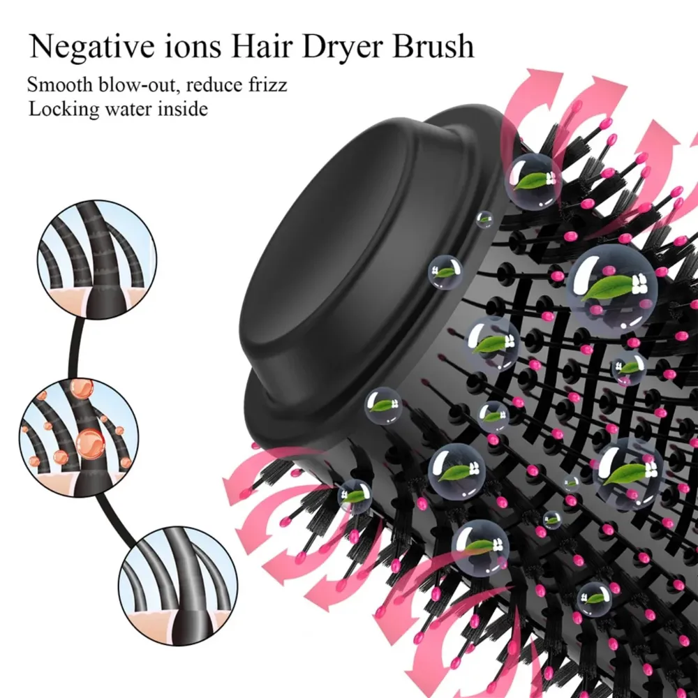 One Step Hot Air Brush (Dryer and Styler) – 3 in 1 Hair Dryer Brush