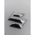 Universal Suzuki Steering S logo - Silver Chrome Monogram Badge Emblem Full Tape. 