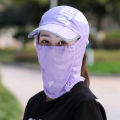 Baseball Hat Veil Fastener Tape Washable Anti UV Baseball Cap Veil. 