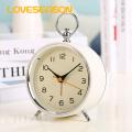 Analog Alarm Clock for Bedroom Vibrant Color Retro Alarm Clock with Night Light Accurate Quartz Movement Metal Hanging Ring Southeast Asian Buyers' Favorite Eye-friendly Alarm Clock. 