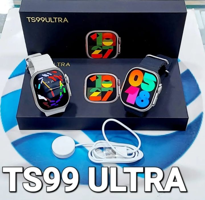 TS99 Ultra -Smart Watch - 1.96 Display Full Touch - Bluetooth Calling - Sorts Men And Woman Wear - Smart Watch